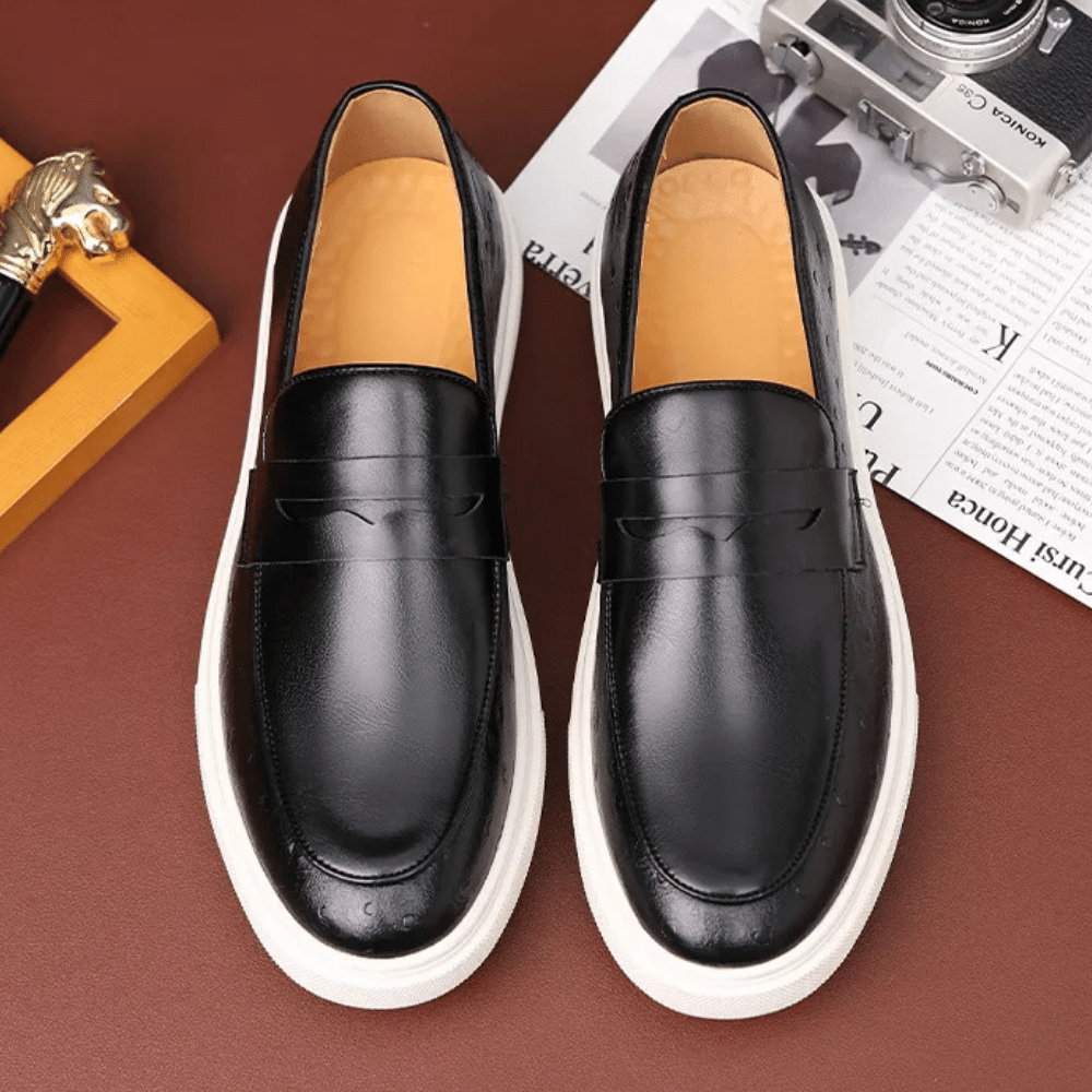 Leather Moccasin Slip-On for Men by Norvex