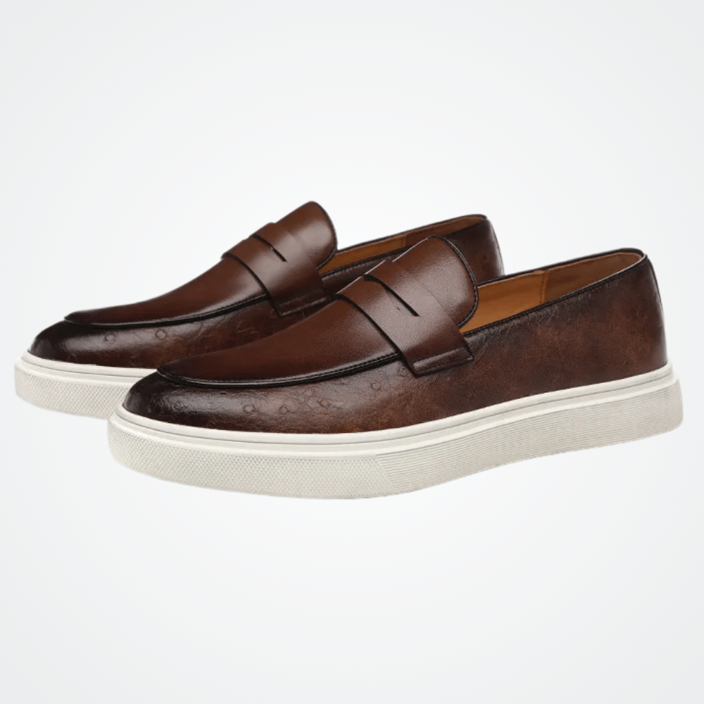 Leather Moccasin Slip-On for Men by Norvex