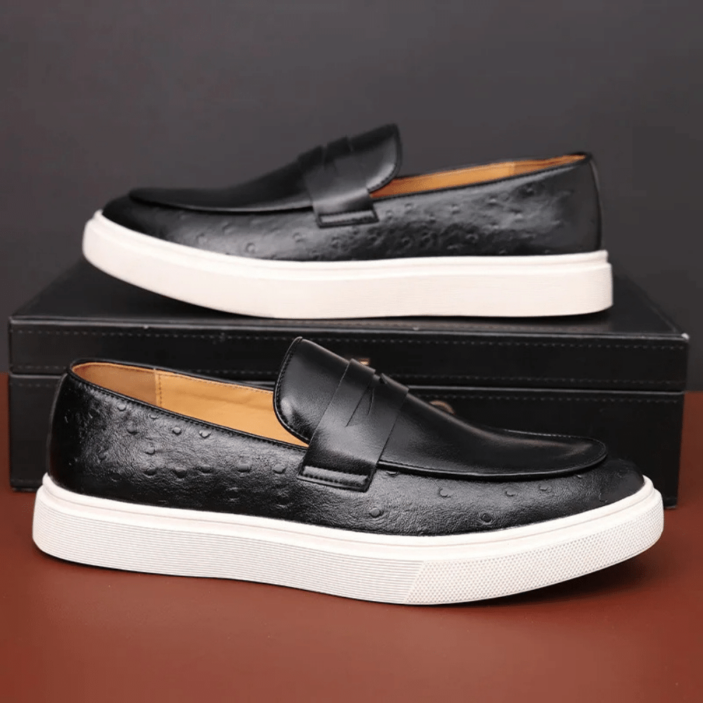 Leather Moccasin Slip-On for Men by Norvex