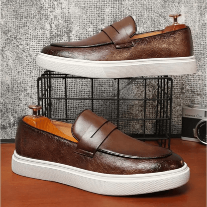 Leather Moccasin Slip-On for Men by Norvex